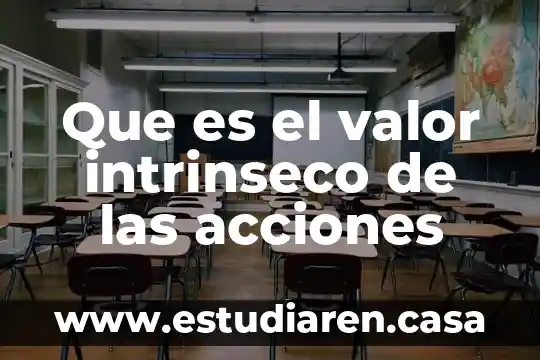 Que es el valor cromatico 5 Que es el valor intrinseco de las acciones
