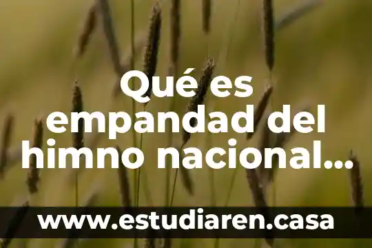 Qué es trámites en territorio nacional 3 Qué es empandad del himno nacional mexicano