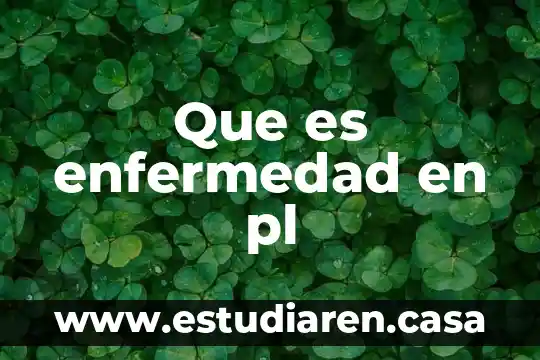 Qué es enfermedad y mecanismos de defensa 4 Que es enfermedad en pl