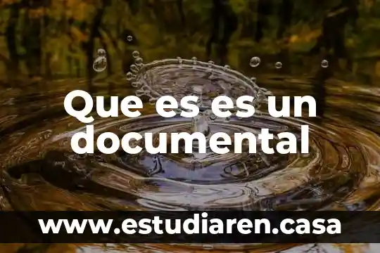 Documental cornico que es 8 Que es es un documental