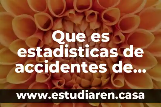 Que es estadisticas poblacion 7 Que es estadisticas de accidentes de tránsito