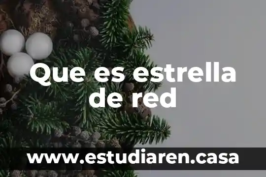 Que es estrella de red