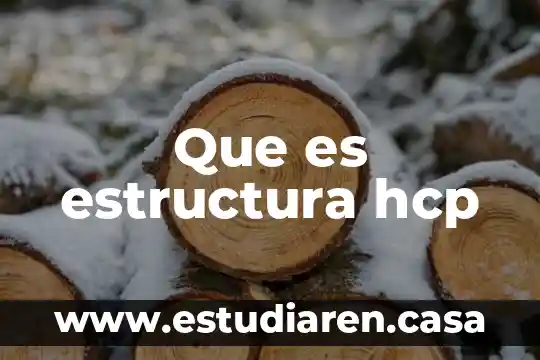 Lenguaje de lado cliente que es 3 Que es estructura hcp