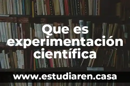 Que es un informa de investigacion cientifica 3 Que es experimentación científica