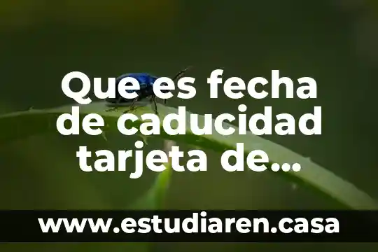 Que es motivacion de cobranza en un departamento de credito 3 Que es fecha de caducidad tarjeta de crédito