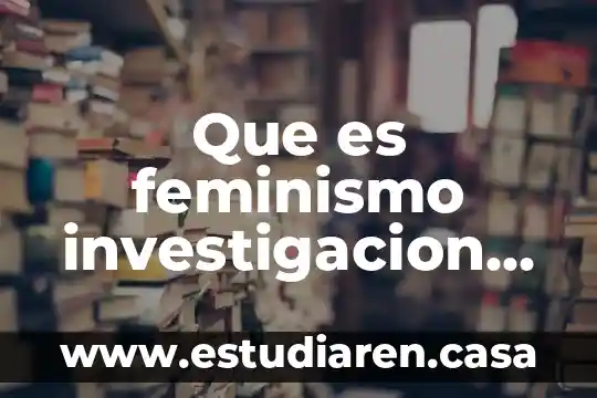 Que es feminismo investigacion cualitativa