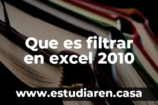 Que es parcialidad terminos legales 7 Que es filtrar en excel 2010