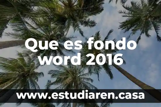 Que es la minibarra de herramientas en word 8 Que es fondo word 2016