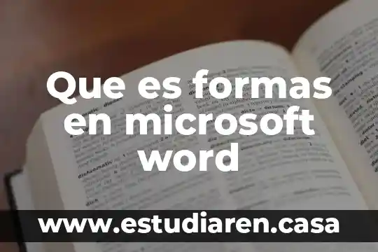 En quimica que es u 8 Que es formas en microsoft word
