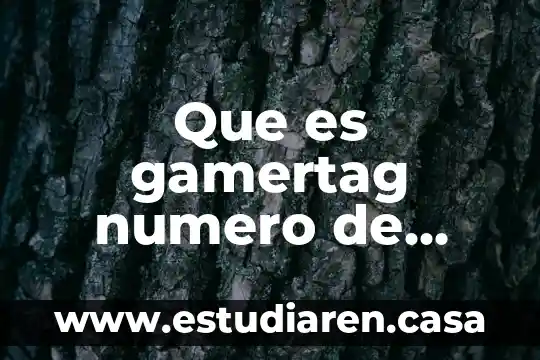 Que es gamertag numero de pack en xbox