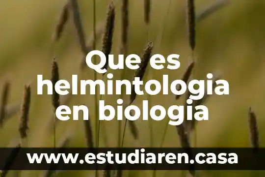 Que es reflexion en biologia 8 Que es helmintologia en biologia