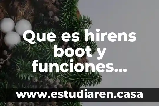 Que es el analisis de componentes principales en algebra lineal 6 Que es hirens boot y funciones principales