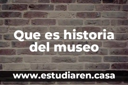 Que es la periodixacion de la historia 5 Que es historia del museo