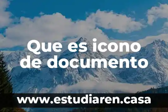 Que es icono de documento
