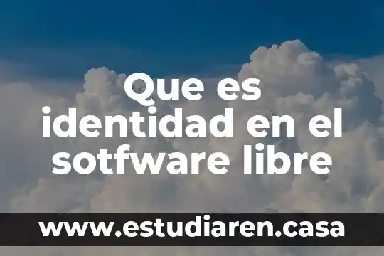 Que es un ensayo de identidad quimica 8 Que es identidad en el sotfware libre