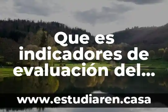 Que es la calidad de vida y sus indicadores 6 Que es indicadores de evaluación del proyecto