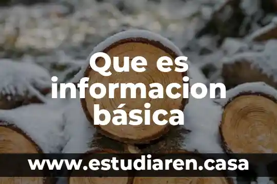 Qué es clasificación básica de la materia 8 Que es informacion básica