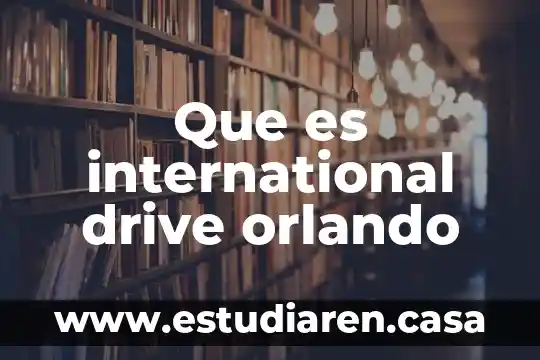 Que es non-profit international 6 Que es international drive orlando