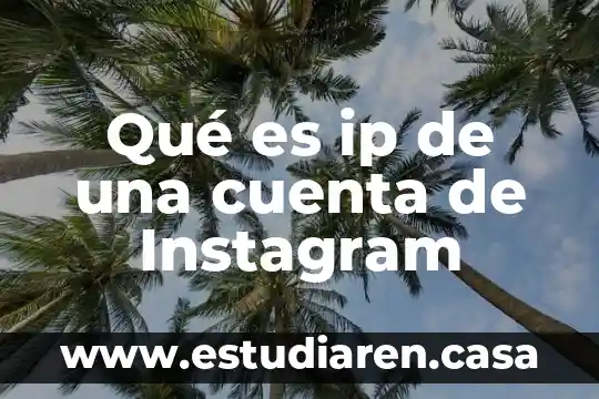 Que es la cuenta de compras en contabilidad 4 Qué es ip de una cuenta de Instagram