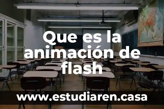Que es la animación de flash