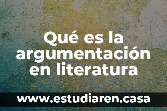 Qué es la argumentación en literatura