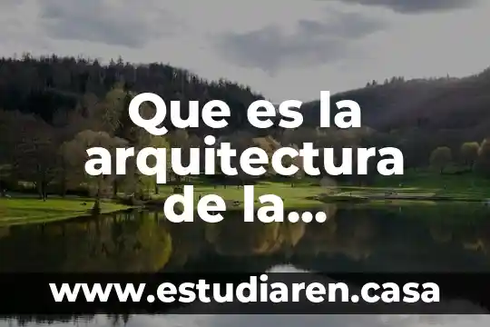 Que es la arquitectura de la organizacion