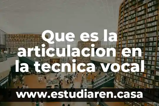 Que es la tecnica de chagas 7 Que es la articulacion en la tecnica vocal