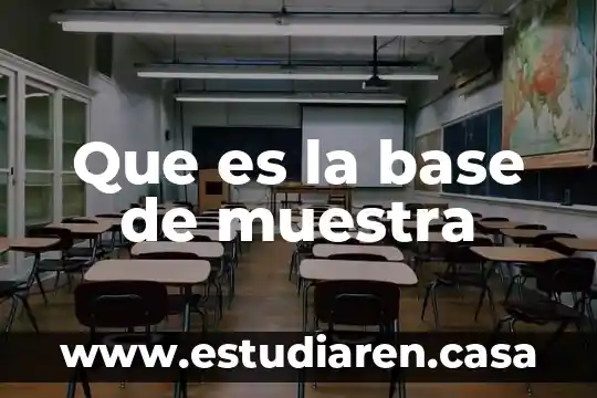 Que es if en base de datos 4 Que es la base de muestra
