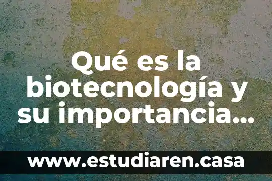 Qué es el colesterol HDL y cuál es su importancia 8 Qué es la biotecnología y su importancia en la industria