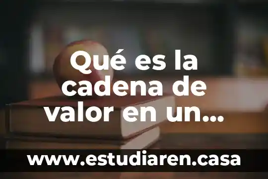 Que es proceso de apoyo en la calidad 8 Qué es la cadena de valor en un proceso