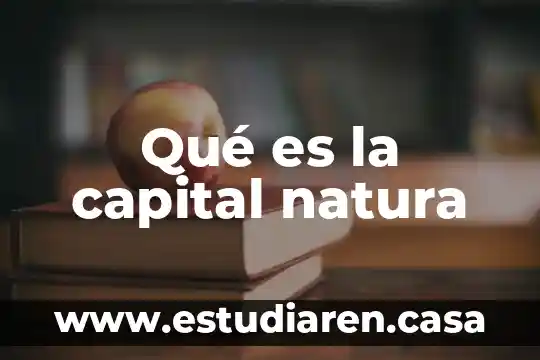 Qué es la capital natura