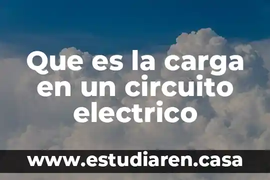 Que es la carga en un circuito electrico