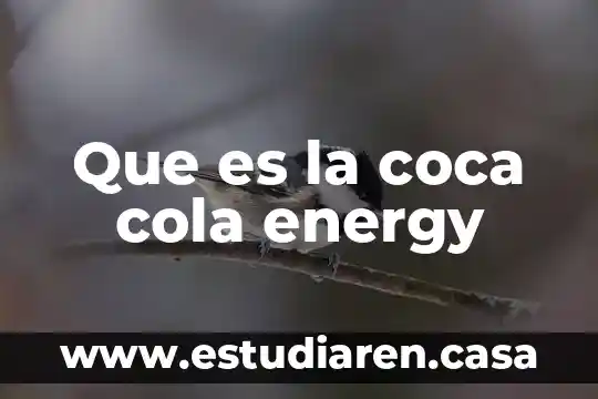 Que es la coca cola energy