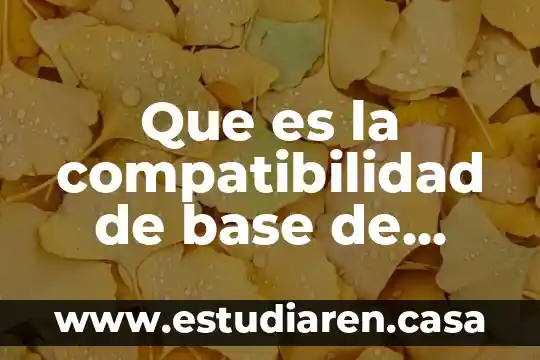 Que es un atributo derivado en base de datos 3 Que es la compatibilidad de base de datos