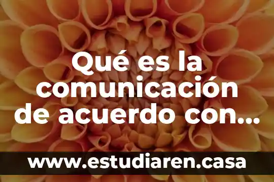Qué es la comunicación de acuerdo con Sperger