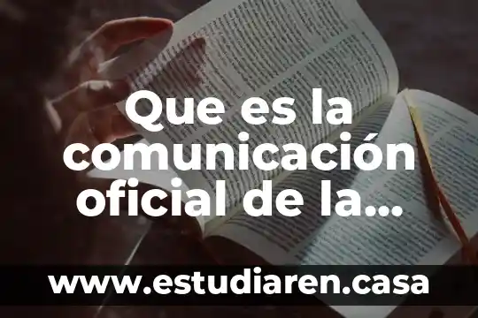 Que es roma y su organización política 8 Que es la comunicación oficial de la organización