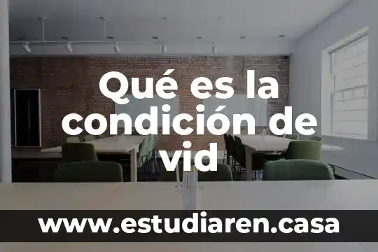 Qué es la condición de vid