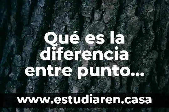 Qué es el punto shen 5 Qué es la diferencia entre punto seguido punto y aparte