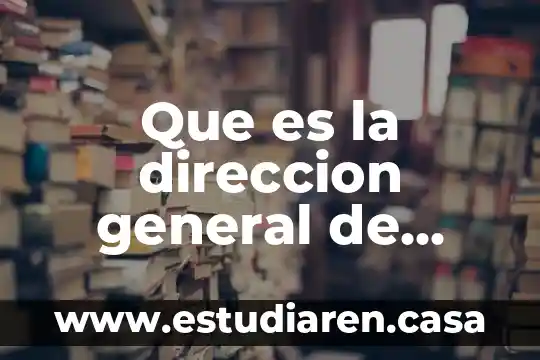 Que es la direccion general de contralorias