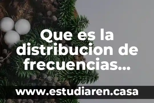 Que es la distribucion de frecuencias numerica