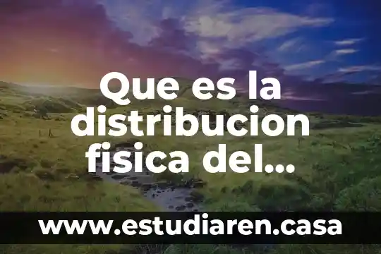 Que es la distribucion fisica del producto