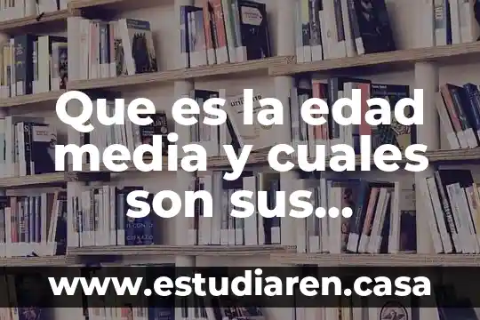 Que es inimputabilidad ejemplo en menores de edad 3 Que es la edad media y cuales son sus caracteristicas