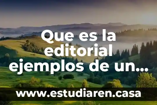 Que es un concepto editorial en fotografia 5 Que es la editorial ejemplos de un libro