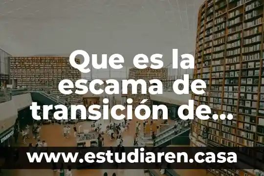 Que es la escama de transición de animación
