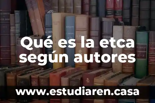 Qué es la etca según autores