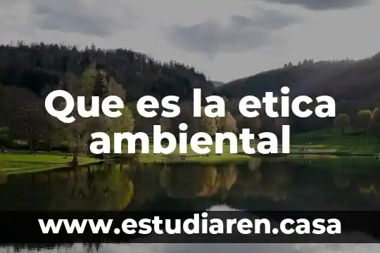 Qué es la ética del desarrollo 8 Que es la etica ambiental