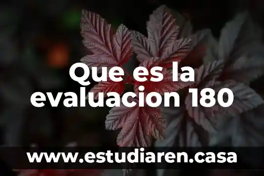 Que es evaluacion y como nos justeria que nos evaluaran 3 Que es la evaluacion 180