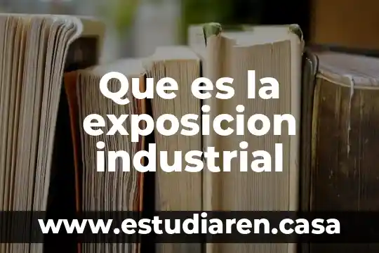Que es dibjuo industrial 8 Que es la exposicion industrial