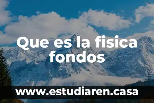 Que es el manejo de fondos publicos 5 Que es la fisica fondos