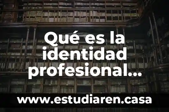 Que es un ensayo de identidad quimica 6 Qué es la identidad profesional según Ricoeur 1996